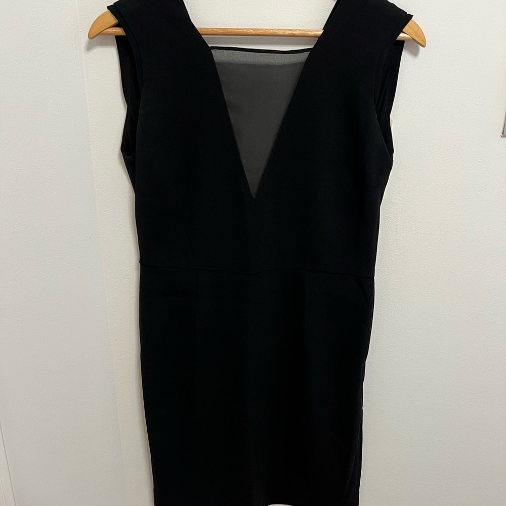 Aritzia Babaton Black Sleeveless Dress with open back